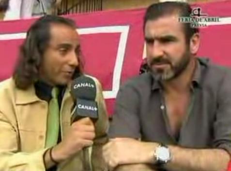 eric cantona un gran aficionado a los toros